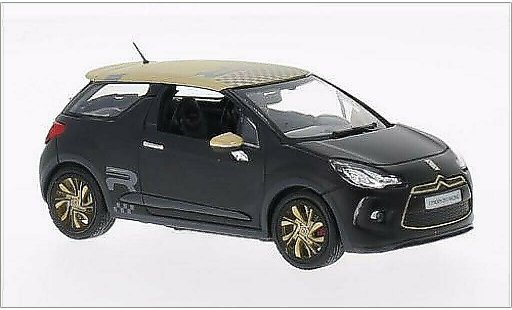 DS Automobiles DS3 Racing 1/43 Norev matt-black/matt-gold 2013 diecast model cars