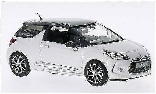 DS Automobiles DS3 Berline 1/43 Norev white/metallic grey 2014 diecast model cars