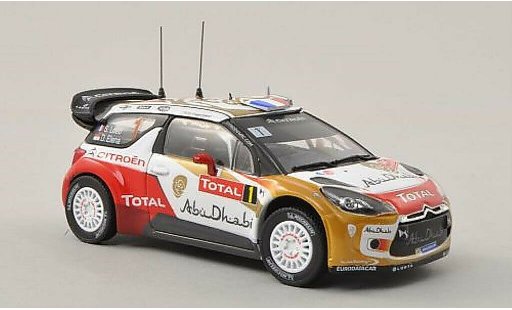 DS Automobiles DS3 WRC 1/43 Norev No.1 Abu Dhabi / Total Rally Monte Carlo 2013 /D.Elena diecast model cars