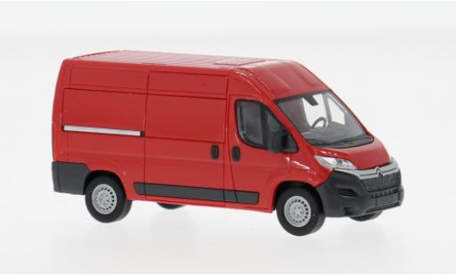 Diecast model cars Citroen Jumper Kasten rot 2014 1/87 Busch