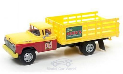 Ford Stake Bed Truck 1/87 Classic Metal Works yellow/red Funks Hybrids 1960 diecast model cars