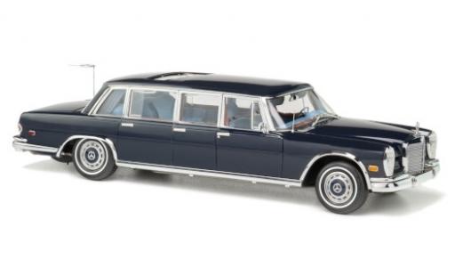 Mercedes 600 1/18 CMC Pullman (W100) blue King of Rock n Roll diecast model cars