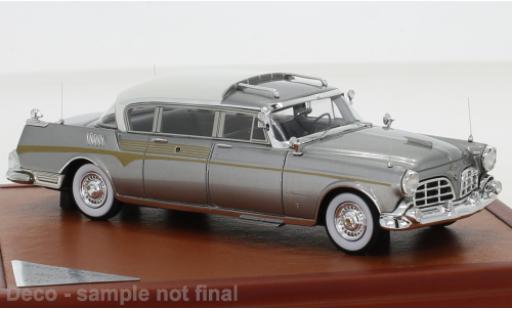 Diecast model cars Imperial Crown 1/43 CMF Ghia Limousine grey/white King Saud 1956 Imperial Crown 1/43 CMF Ghia Limousine grey/white King Saud 1956 diecast model cars