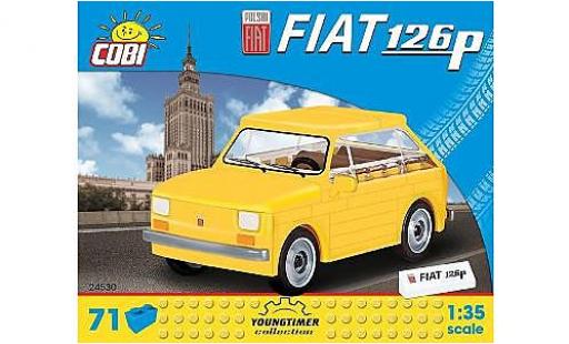 Fiat 126 1/35 Cobi P yellow Bausteine Anzahl le Blöcke: 71 diecast model cars