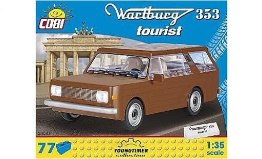 Wartburg 353 1/35 Cobi Tourist brown Bausteine Anzahl le Blöcke: 77 diecast model cars
