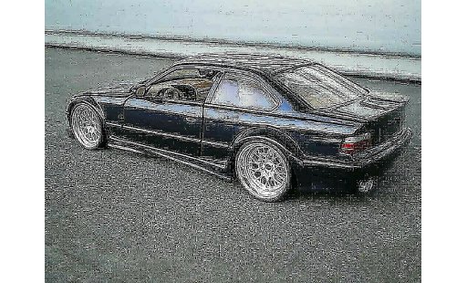 Bmw M3 coupe 1/18 Ut Models GTR E36 blue jantes larges diecast model cars