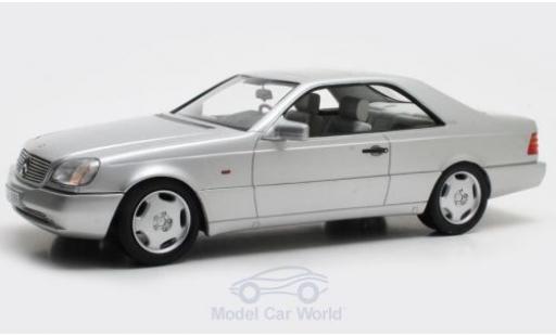Diecast model cars Mercedes 600 1/18 Cult Scale Models SEC (C140) grey 1992 Mercedes 600 1/18 Cult Scale Models SEC (C140) grey 1992 diecast model cars