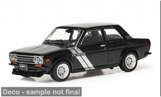 Datsun 510 1/64 IXO America schwarz/silber 1971 1:64 diecast model cars