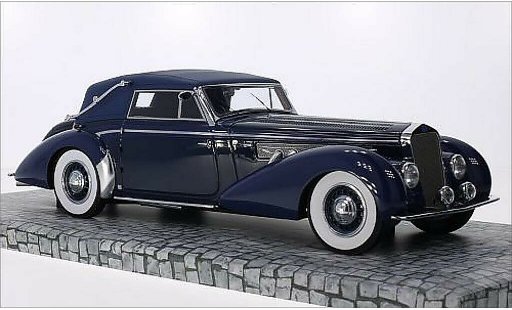 Delage D8-120 Cabriolet 1/18 Minichamps Convertible blue/blue RHD 1939 diecast model cars