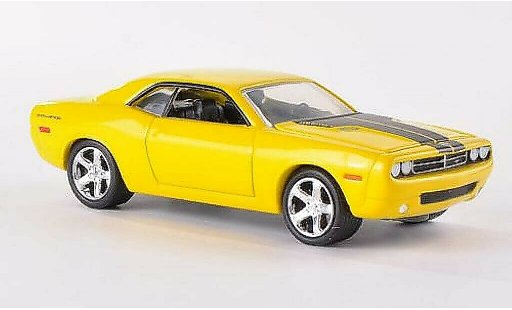 Dodge Challenger Concept 1/64 Greenlight yellow/matt-black 2006 diecast model cars