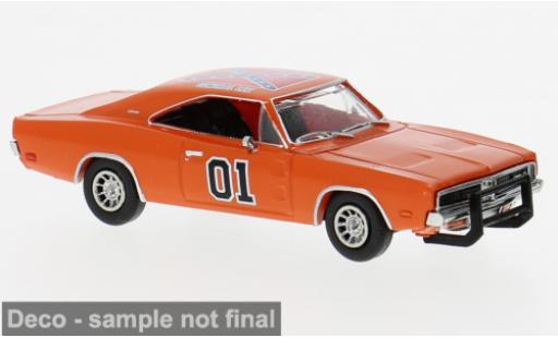 Dodge Charger 1/87 Brekina orange 1969 1:87 diecast model cars