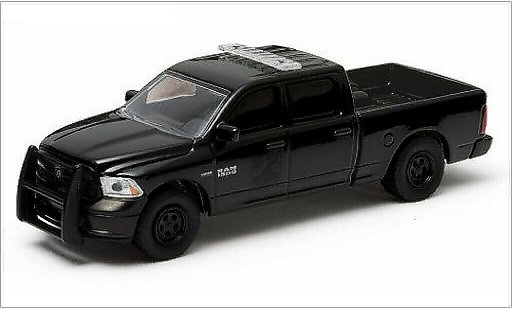 Dodge RAM pickup 1/64 Greenlight 1500 black/Dekor 2014 diecast model cars