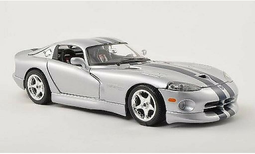 Dodge Viper GTS 1/18 Burago Coupe grey/blue diecast model cars