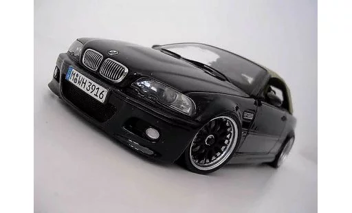 Bmw M3 Cabriolet 1/18 Kyosho E46 black jantes bbs diecast model cars