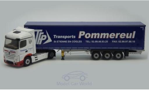 Diecast model cars Mercedes Actros 1/43 Eligor 2 Streamspace Pommereul Gardinenplanen-Sattelzug Mercedes Actros 1/43 Eligor 2 Streamspace Pommereul Gardinenplanen-Sattelzug diecast model cars