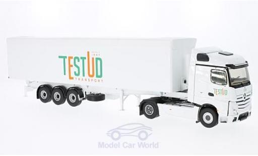 Diecast model cars Mercedes Actros 1/43 Eligor 2 Streamspace white Testud Transport ohne Vitrine Mercedes Actros 1/43 Eligor 2 Streamspace white Testud Transport ohne Vitrine diecast model cars