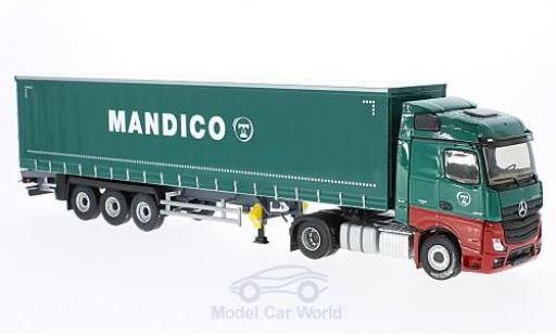Diecast model cars Mercedes Actros 1/43 Eligor 2 Tautliner green Transports Mandico ohne Vitrine Mercedes Actros 1/43 Eligor 2 Tautliner green Transports Mandico ohne Vitrine diecast model cars