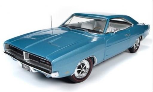 Diecast model cars Dodge Charger 1/18 Ertl R/T metallic blue/white 1969 Dodge Charger 1/18 Ertl R/T metallic blue/white 1969 diecast model cars