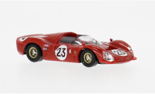 Diecast model cars Ferrari 330 P3 Spider Daytona 1967 #23 L.Bandini/C.Amon 1/87 Brekina