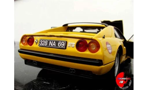 Ferrari 328 GTB 1/18 Kyosho yellow 60 relay #2503 diecast model cars