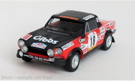Fiat 124 1/43 Trofeu Sport Spider 1600 TAP Rally 1974 Cinegra VIP #18 L.Netto/Jocames 1:43 diecast model cars