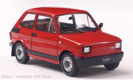 Fiat 126 1/24 WhiteBox p rot 1:24 diecast model cars