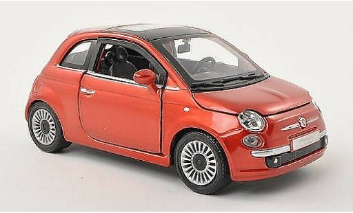 Fiat 500 Base 1/24 Burago copper 2007 diecast model cars