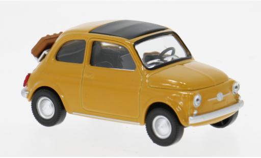 Diecast model cars Fiat 500 F gelb 1965 1/43 Norev