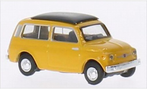 Fiat 500 Giardiniera 1/87 Schuco Giardinera yellow diecast model cars