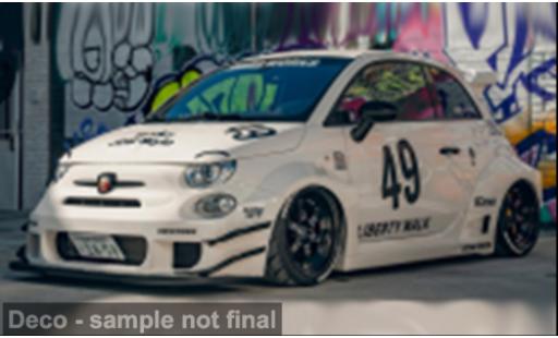 Fiat 595 1/18 Solido Abarth LB-Works weiss/Dekor 1:18 diecast model cars