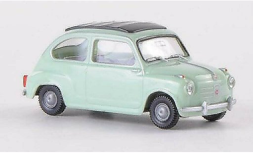 Fiat 600 Berlina 1/87 Wiking green diecast model cars