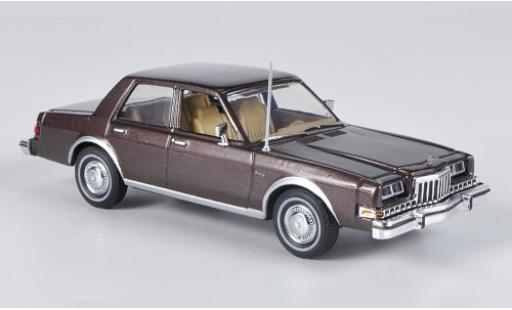 Dodge Diplomat 1/43 First Response metallic brown 1985 diecast model cars
