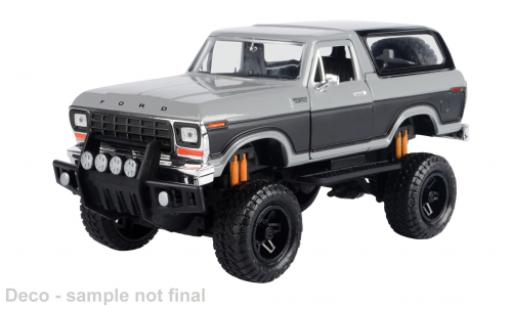 Ford Bronco 1/24 Motormax grau/grau 1978 1:24 diecast model cars