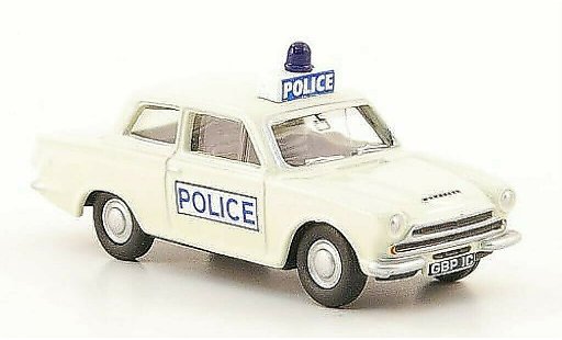 Ford Cortina Police 1/76 Oxford MKI white diecast model cars