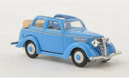 Ford Eifel Cabriolimousine 1/87 Busch Convertiblelimousine blue diecast model cars