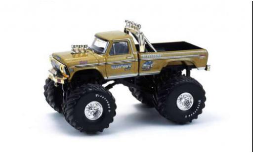 Ford F-250 1/64 Greenlight gold 1987 Kings of Crunch 1:64 diecast model cars