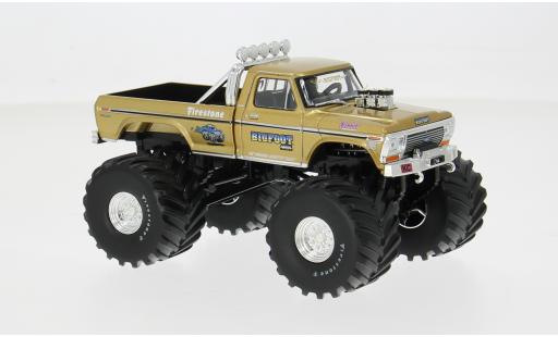 Ford F-250 1/43 Greenlight Monster Truck gold 1975 Kings of Crunch Series 6 1:43 diecast model cars