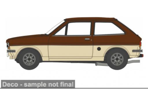 Ford Fiesta 1/76 Oxford MK I beige/rot 1:76 diecast model cars