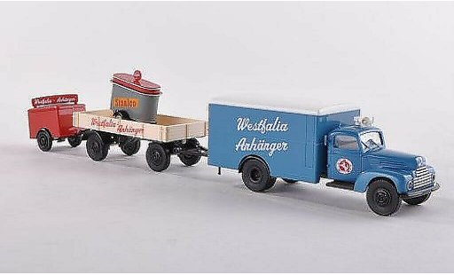 Ford FK FK 3500 1/87 Brekina Werbezug with zwei Anhanger Westfalia Anhanger diecast model cars