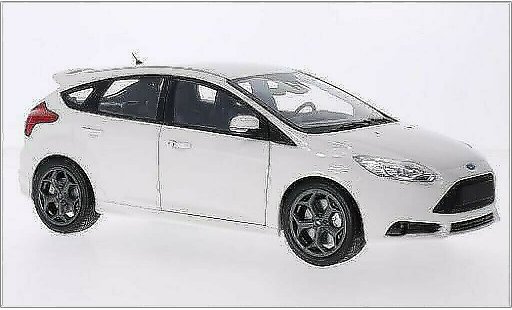 Ford Focus ST 1/18 Minichamps MkIII white 2011 diecast model cars
