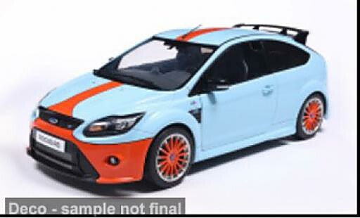 Diecast model cars Ford Focus RS MK2 blau/orange 2010 1/18 Solido