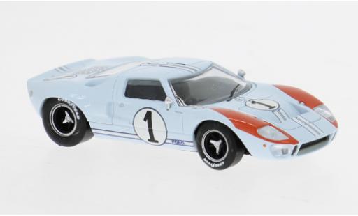 Diecast model cars Ford GT40 GT 40 Le Mans 1966 #1 K.Miles/D.Hulme 1/87 Brekina
