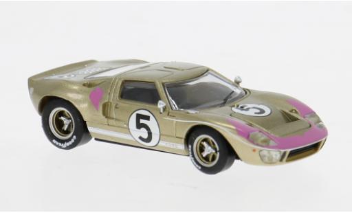 Diecast model cars Ford GT40 GT 40 Le Mans 1966 #5 R.Bucknum/D.Hutcherson 1/87 Brekina