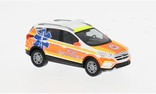 Diecast model cars Ford Kuga 2017 Internationaler Ambulanz Service D&Atilde;&frac14;sseldorf 1/87 Busch