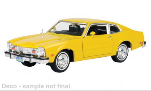 Ford Maverick 1/24 Motormax gelb 1974 1:24 diecast model cars
