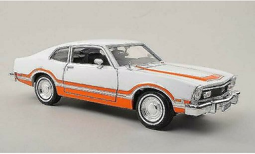 Ford Maverick Grabber 1/24 Motormax white/orange 1974 diecast model cars