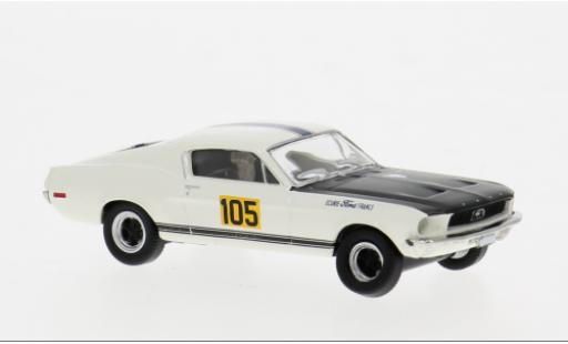 Ford Mustang 1/87 Brekina Fastback 1968 Ecurie France #105 1:87 diecast model cars