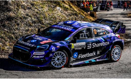 Ford Puma 1/18 IXO Rally1 Rallye Monte Carlo 2026 #13 G.Munster/L.Louka 1:18 diecast model cars