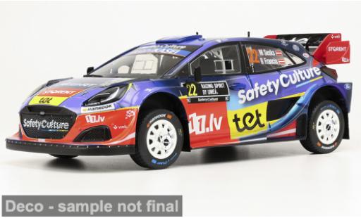 Ford Puma 1/18 IXO Rally1 WRC Rally Schweden 2025 #22 M.Sesks/R.Francevic 1:18 diecast model cars