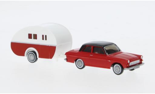 Ford Taunus 1/87 Wiking 12M rot diecast model cars